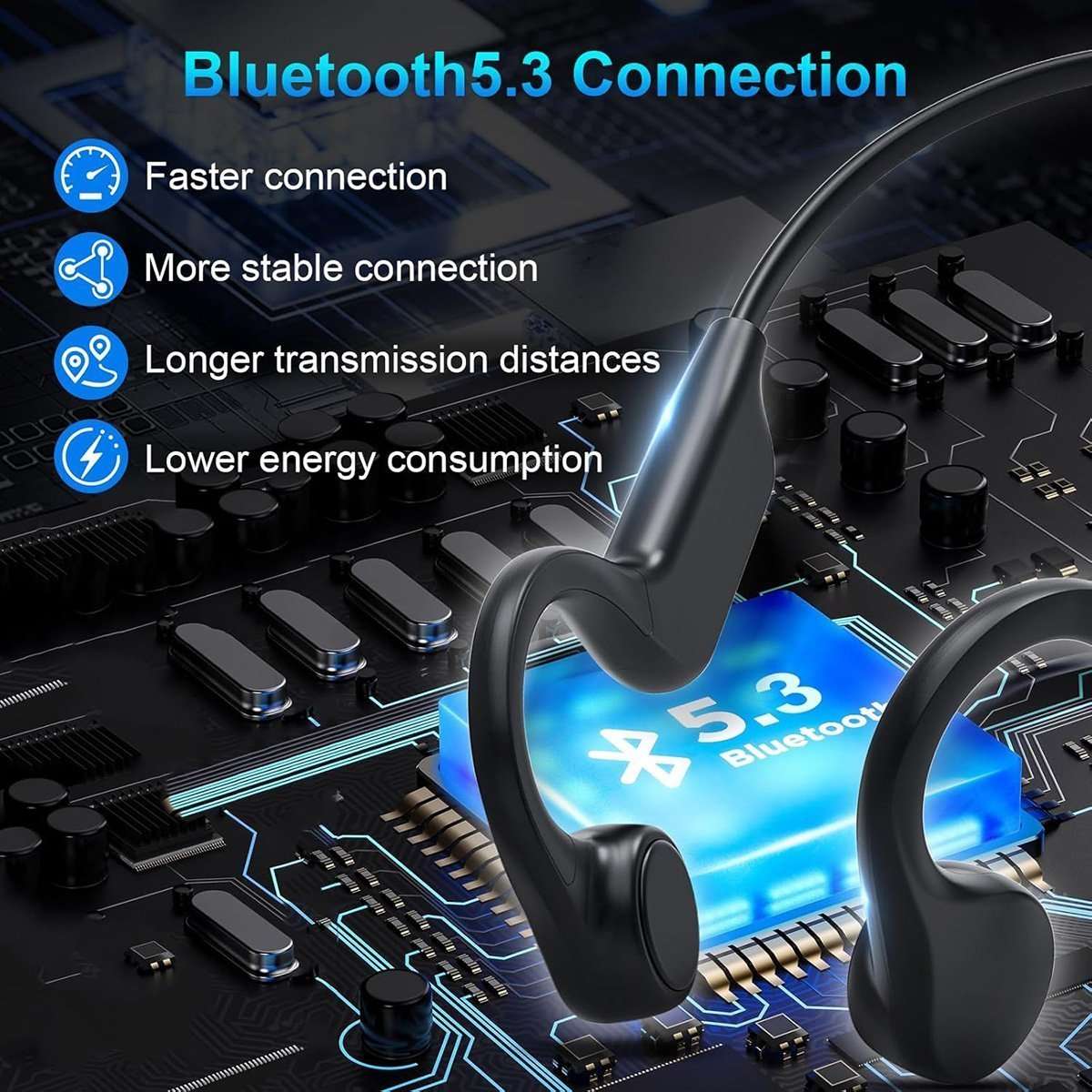 Auriculares Bluetooth Almalux® por Conducción Ósea – Flexibles, Resistentes y Seguros | IP55 | 8h de batería