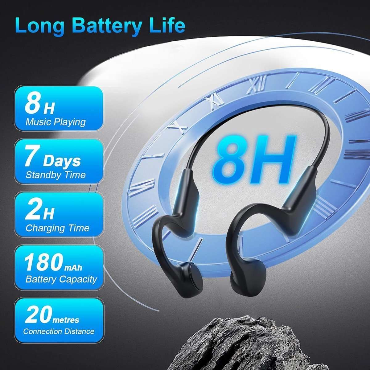 Auriculares Bluetooth Almalux® por Conducción Ósea – Flexibles, Resistentes y Seguros | IP55 | 8h de batería