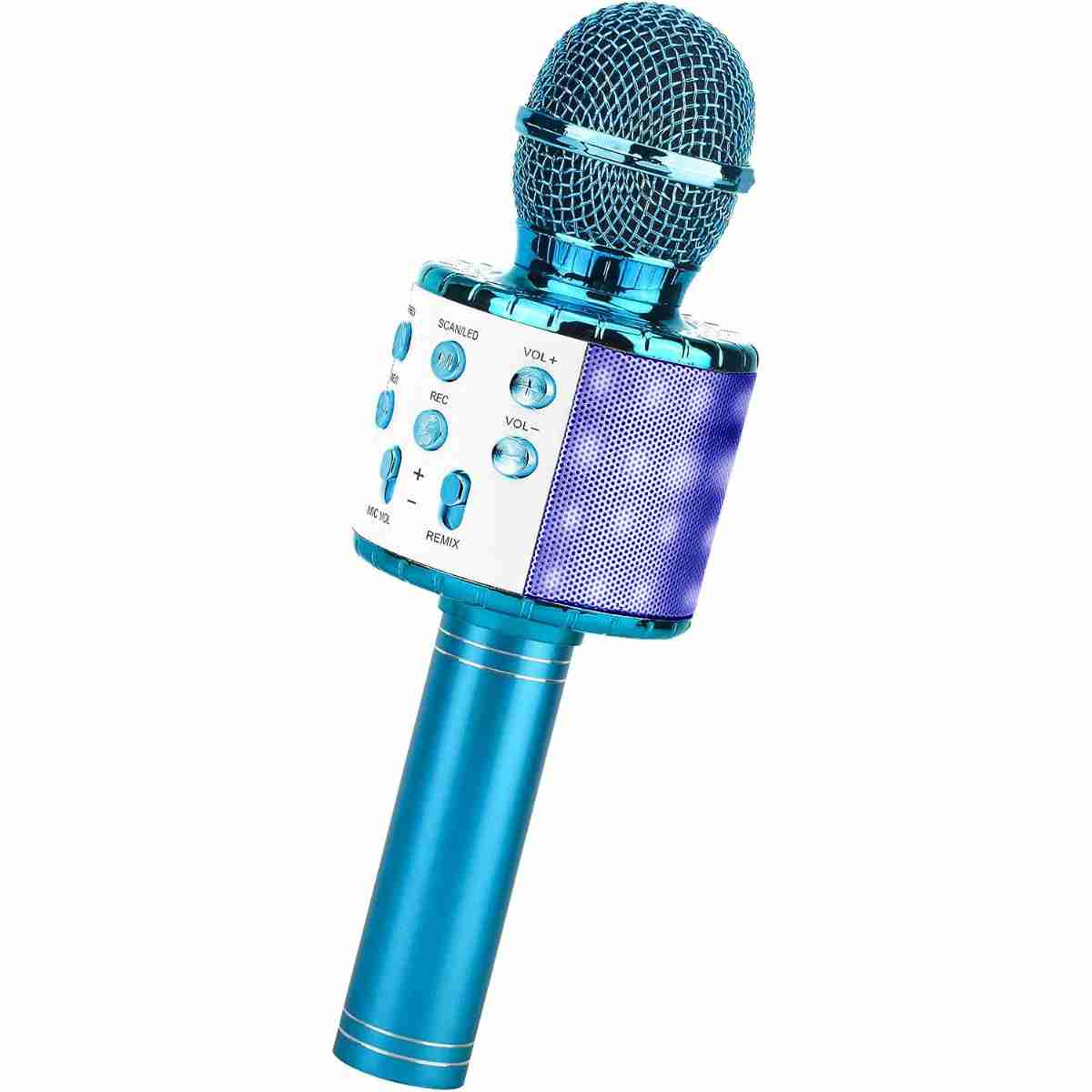 Micrófono Karaoke Bluetooth Almalux®  -  4 en 1 Microfono Inalámbrico Portátil para Niños -  Musica -  Función de Eco -  Compatible con Android -  PC