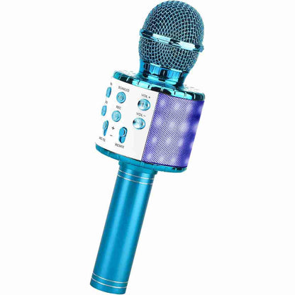 Micrófono Karaoke Bluetooth Almalux®  -  4 en 1 Microfono Inalámbrico Portátil para Niños -  Musica -  Función de Eco -  Compatible con Android -  PC