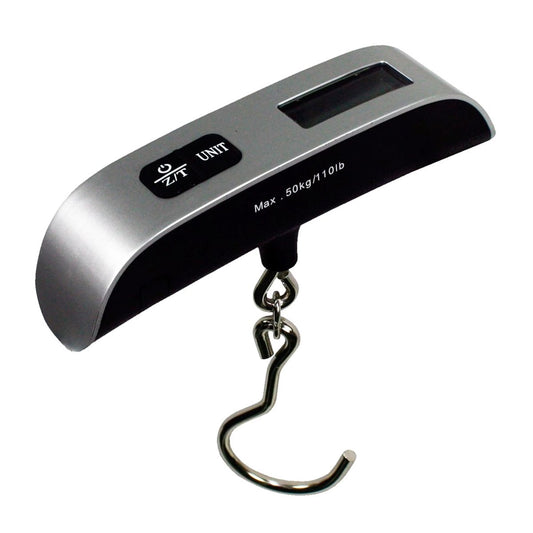 Báscula de Maletas Almalux® Electrónica con Percha – Hasta 50 kg, Pantalla Digital y Apagado Automático