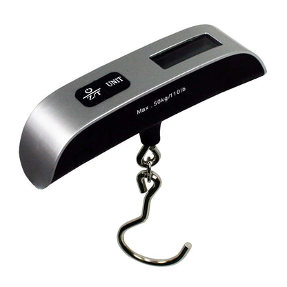Báscula de Maletas Almalux® Electrónica con Percha – Hasta 50 kg, Pantalla Digital y Apagado Automático