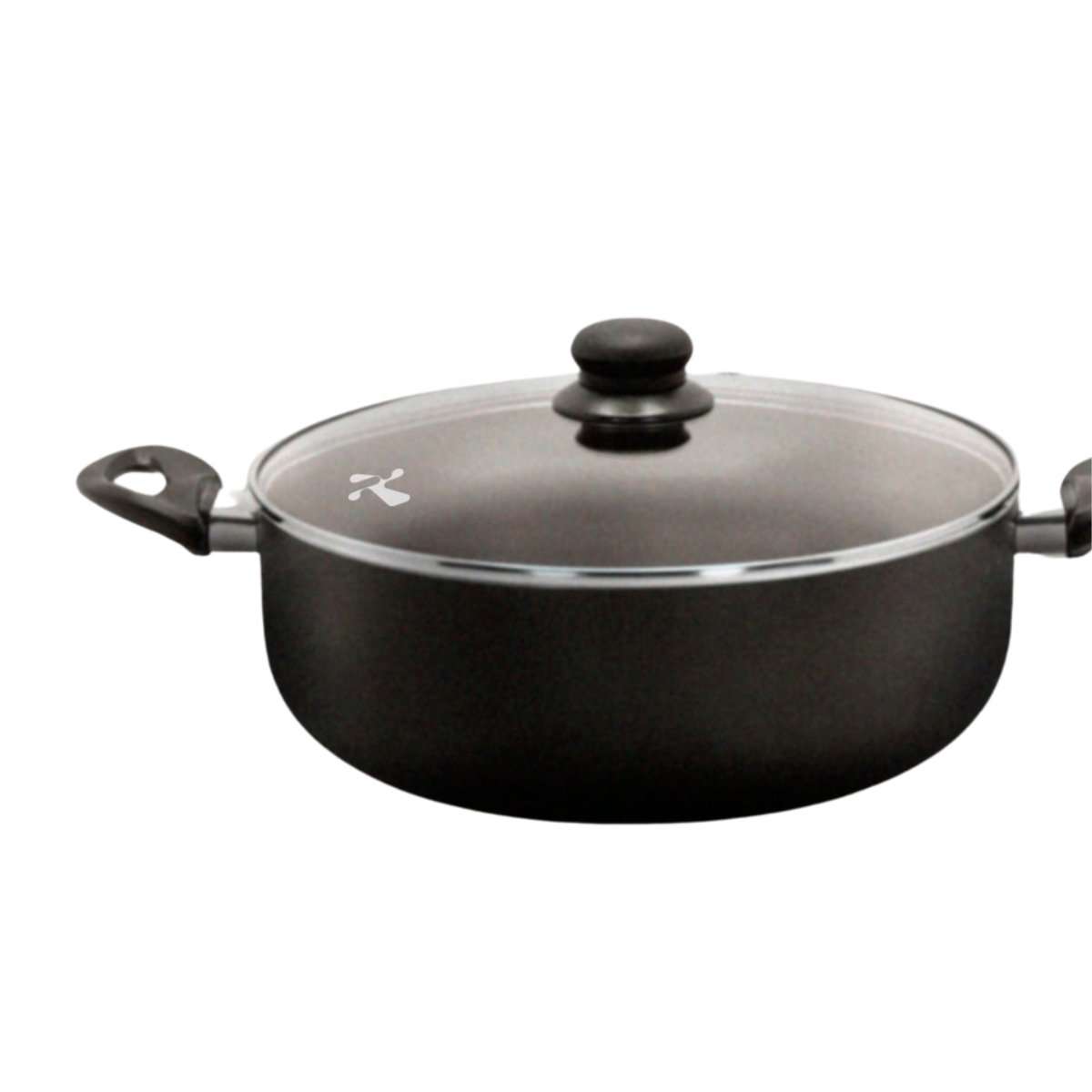 Batería de Cocina Almalux® – 3 Ollas con Tapa + 2 Sartenes Antiadherentes | Compatible con gas, vitrocerámica, eléctrica e inducción | Alta Resistencia