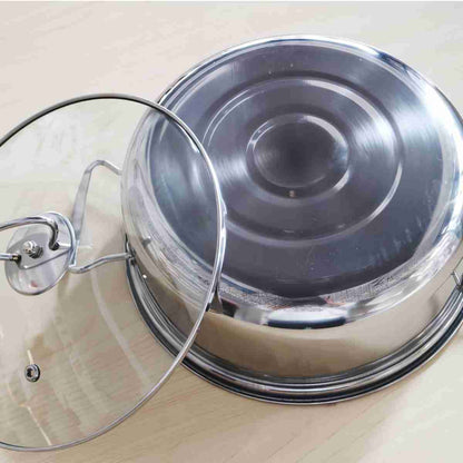 Batería de cocina Almalux® de 10 piezas en Acero Inoxidable para todo tipo de cocinas