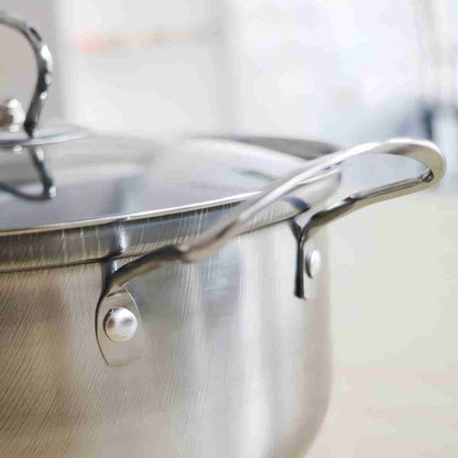 Batería de cocina Almalux® de 10 piezas en Acero Inoxidable para todo tipo de cocinas