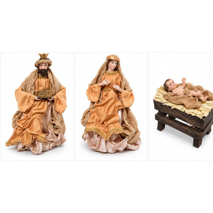 Belén Navideño Decorativo con Figuras de Nacimiento y Reyes Magos – Figura Máxima 30 cm