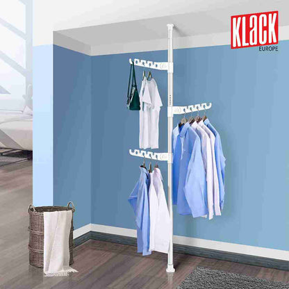 Tendedero perchero portátil vertical tubo extensible Almalux®
