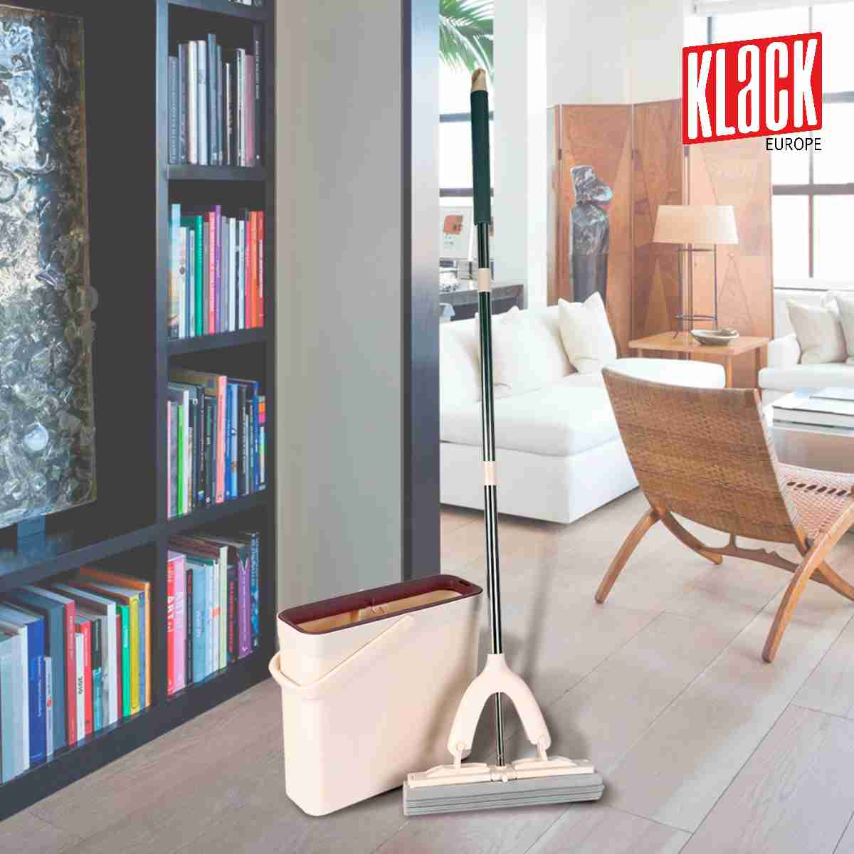 Mopa de esponja con cubo 3 en 1 Almalux®
