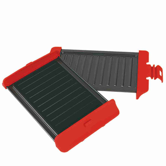 Mini plancha Grill para microondas de acero antiadherente de 26cm