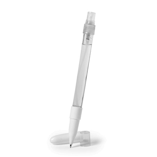 Bolígrafo higienizante Almalux® con pulverizador recargable integrado y capucha protectora