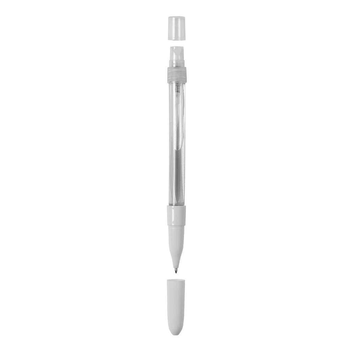 Bolígrafo higienizante Almalux® con pulverizador recargable integrado y capucha protectora