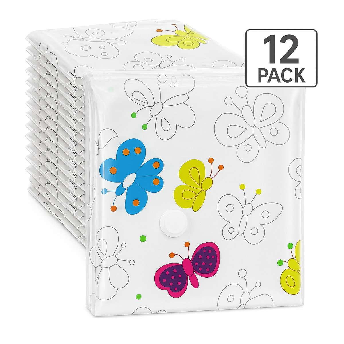 Pack de 12 Bolsas de Almacenamiento Almalux® al Vacío con Bomba Manual - Ahorrador de Espacio para Ropa, Protección contra Polvo y Humedad, Organizador Viaje y Temporada