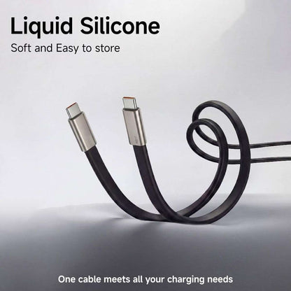 Cable USB-C a USB-C 2 en 1 Almalux® 240W con soporte invisible integrado, adaptador desmontable y carga rápida PD
