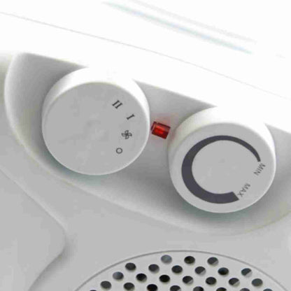 Calefactor Ventilador Almalux® de Aire Caliente / Frío -  Termoventilador -  2 Niveles Temperatura -  Con Termostato 2000W