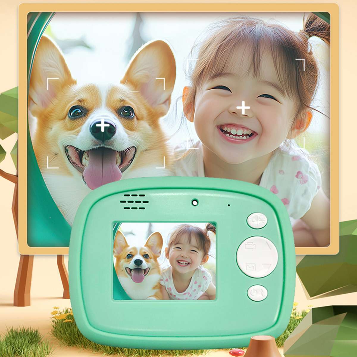 Cámara Digital Infantil Almalux® con Impresión Instantánea, Cámara Térmica para Niños con Video, Fotos al Instante