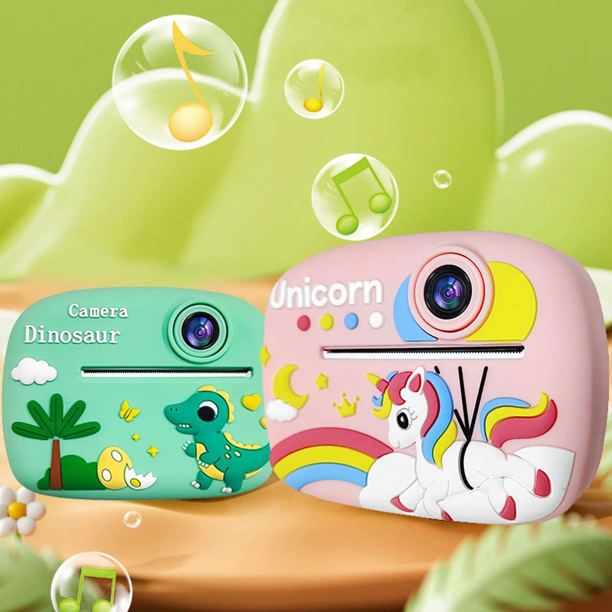 Cámara Digital Infantil Almalux® con Impresión Instantánea, Cámara Térmica para Niños con Video, Fotos al Instante