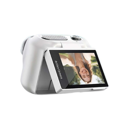 Cámara Mini Vlogging 1080P Magnética con Pantalla Abatible, WiFi y Grabación POV Manos Libres para Deporte y Uso Diario