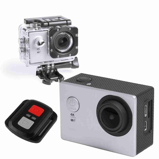Videocámara Deportiva Almalux® Pro 4K con Mando: Captura cada momento en alta definición - Gris