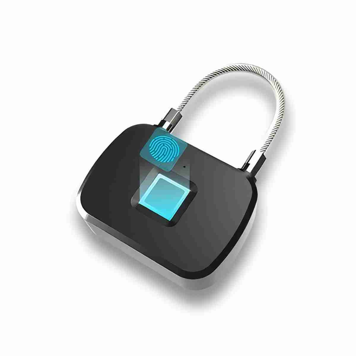 Candado con sensor de huella Almalux® Smart Fingerprint para bloqueo y desbloqueo -  tu dedo es la clave