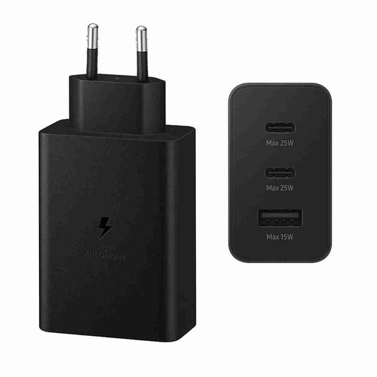 CARGADOR 65W Almalux® USB-C ADAPTADOR de dos puertos USB-C y un puerto USB-A
