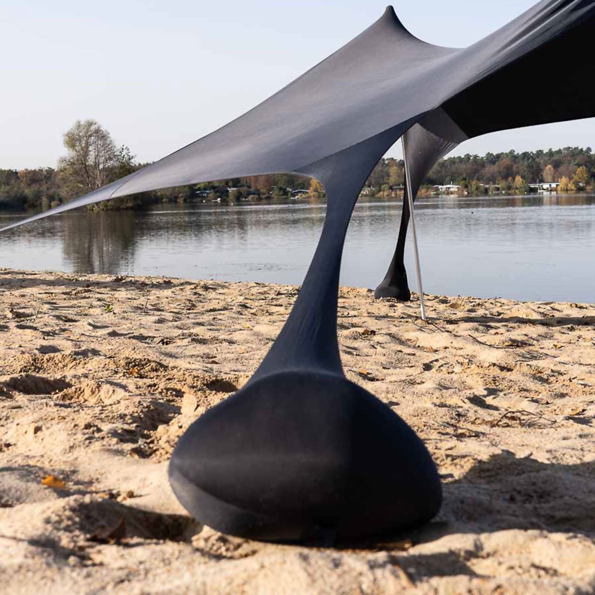 Toldo / Carpa Almalux® 2,25 x 2,1 m – Refugio Solar para Playa o Montaña | Desplegable, con Anclaje de Arena y Postes de Aluminio