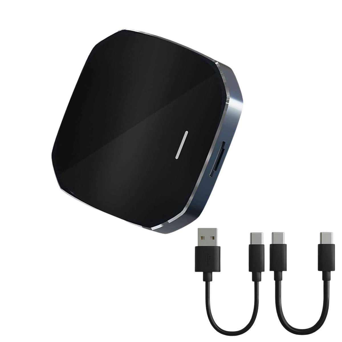 Adaptador inalámbrico Almalux® Mini CarPlay Box 2025 – CarPlay y Android Auto sin cables | Streaming con Netflix y YouTube | Plug & Play