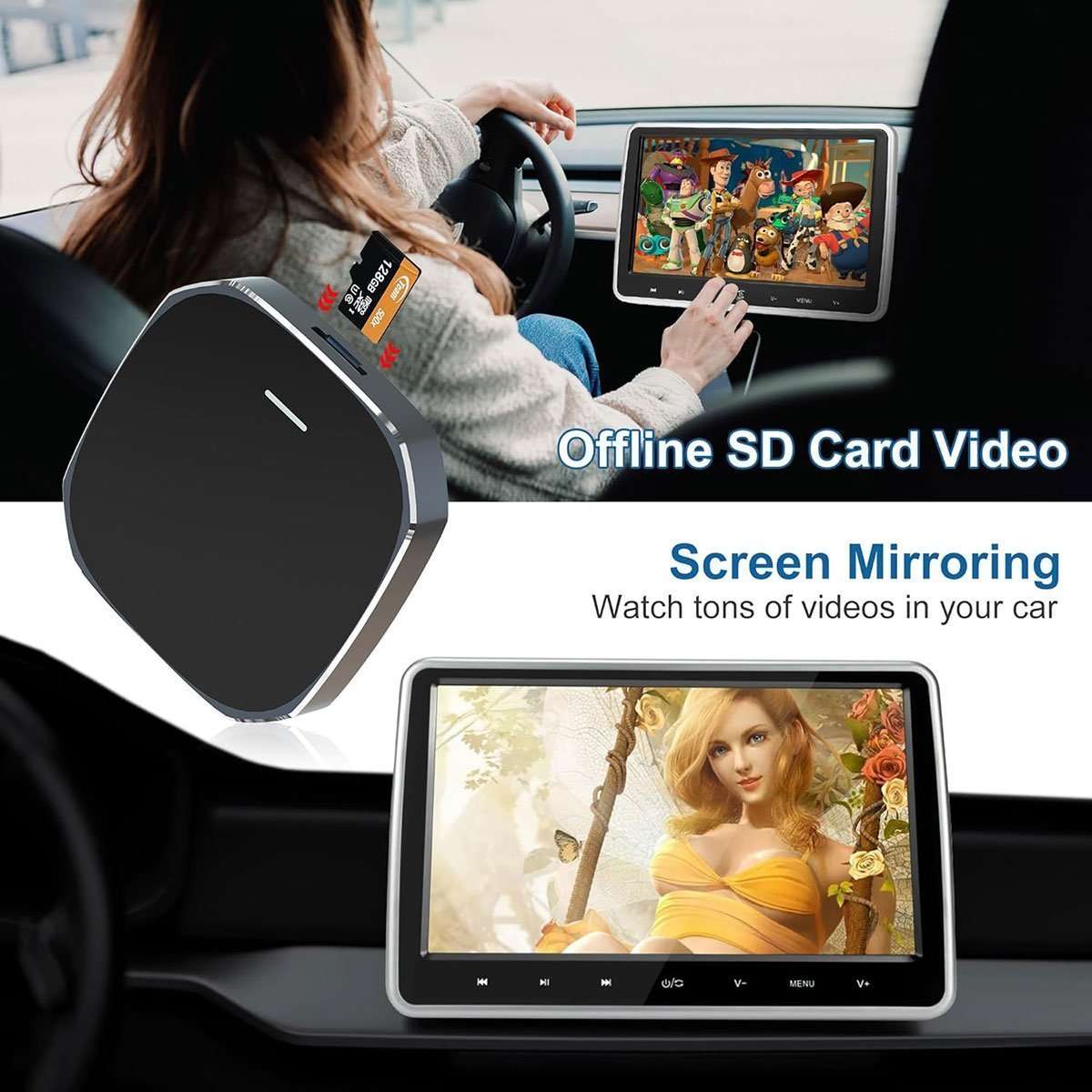 Adaptador inalámbrico Almalux® Mini CarPlay Box 2025 – CarPlay y Android Auto sin cables | Streaming con Netflix y YouTube | Plug & Play