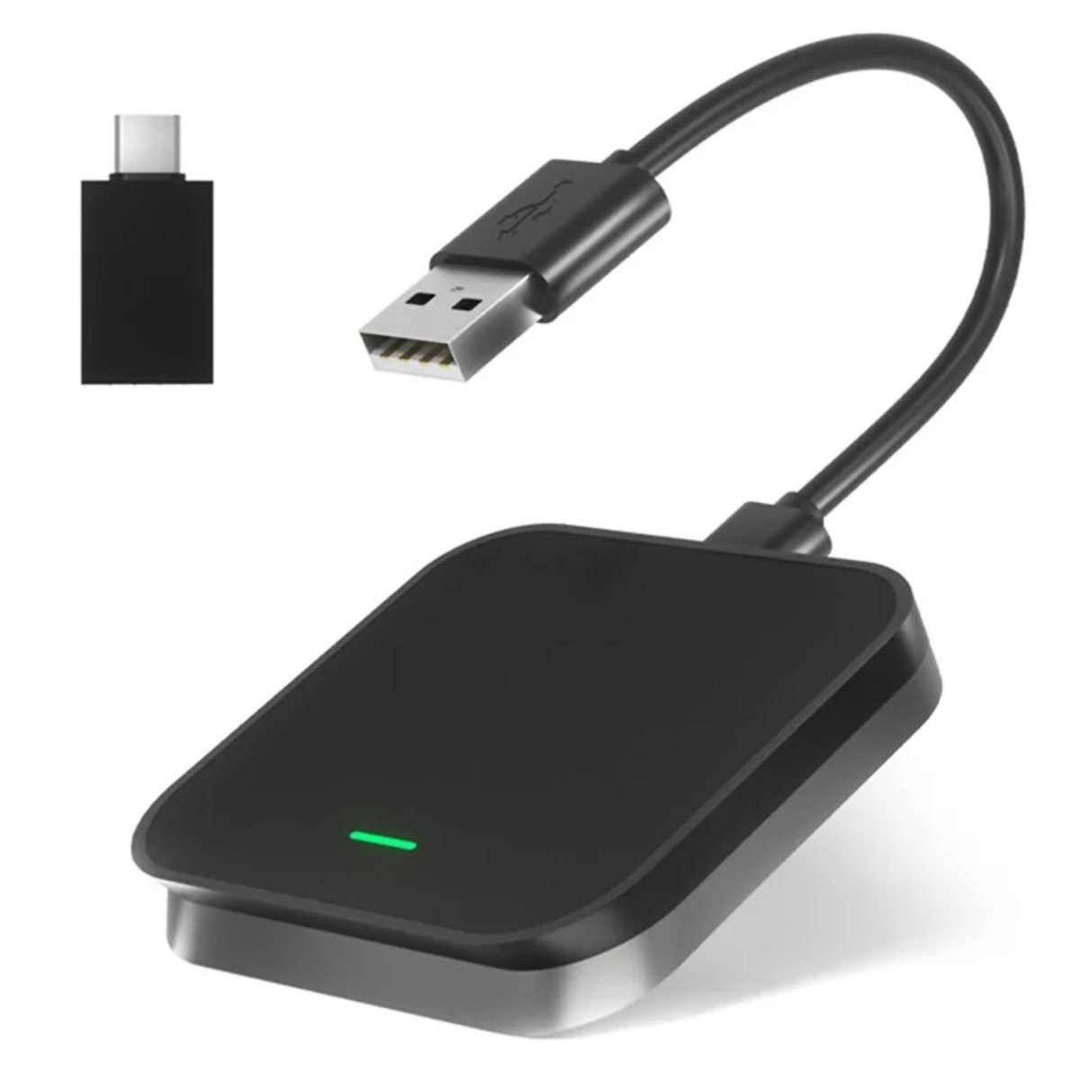 Adaptador Inalámbrico Almalux® para CarPlay y Android Auto – Conexión a la pantalla inteligente de tu coche sin cables, Automática, Bluetooth 5.0 y Alta Velocidad de 5.8GHz