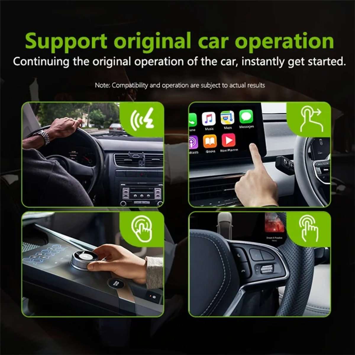 Adaptador Inalámbrico Almalux® para CarPlay y Android Auto – Conexión a la pantalla inteligente de tu coche sin cables, Automática, Bluetooth 5.0 y Alta Velocidad de 5.8GHz
