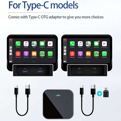 Adaptador Inalámbrico Almalux® para CarPlay y Android Auto – Conexión a la pantalla inteligente de tu coche sin cables, Automática, Bluetooth 5.0 y Alta Velocidad de 5.8GHz