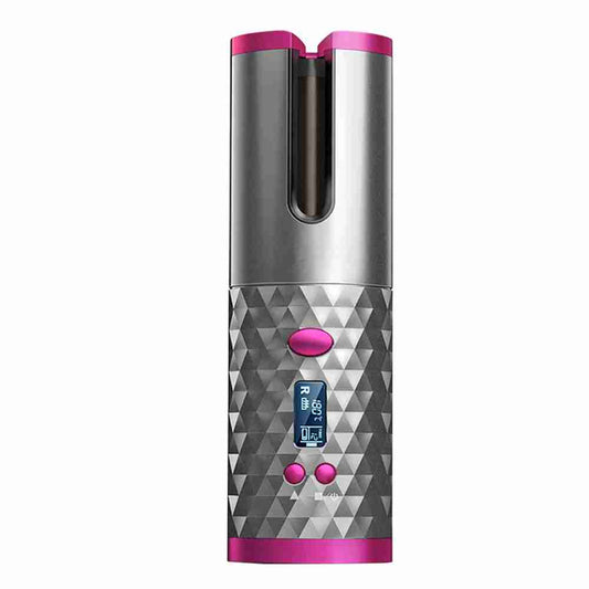 Cepillo de Pelo Rizador Automatico Recargable por USB Almalux® Gris QM600