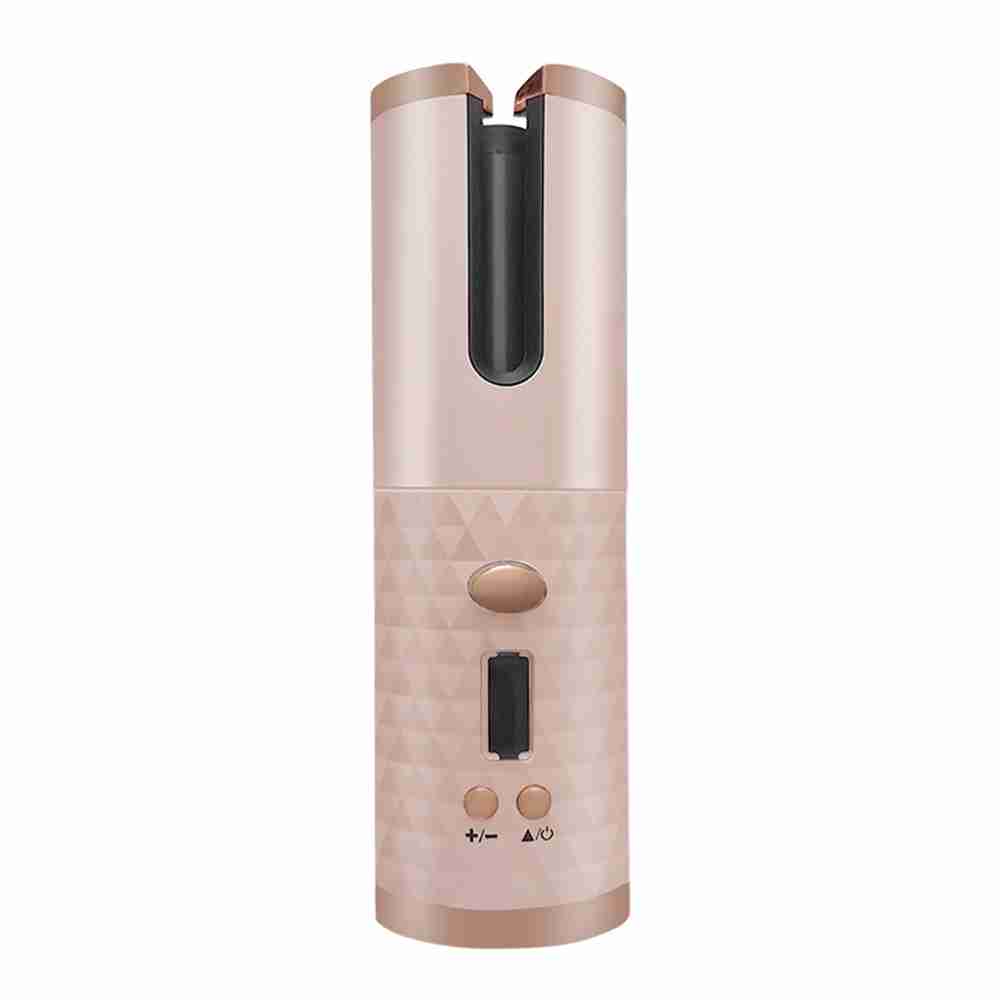 Cepillo de Pelo Rizador Automatico Recargable por USB Almalux® Rosa QM600