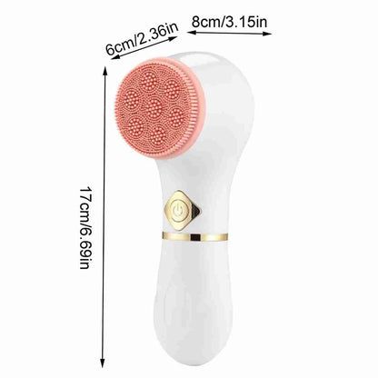 Cepillo de limpieza facial giratorio Almalux® con tres cabezales intercambiables -  Tu Secreto para una Piel Radiante