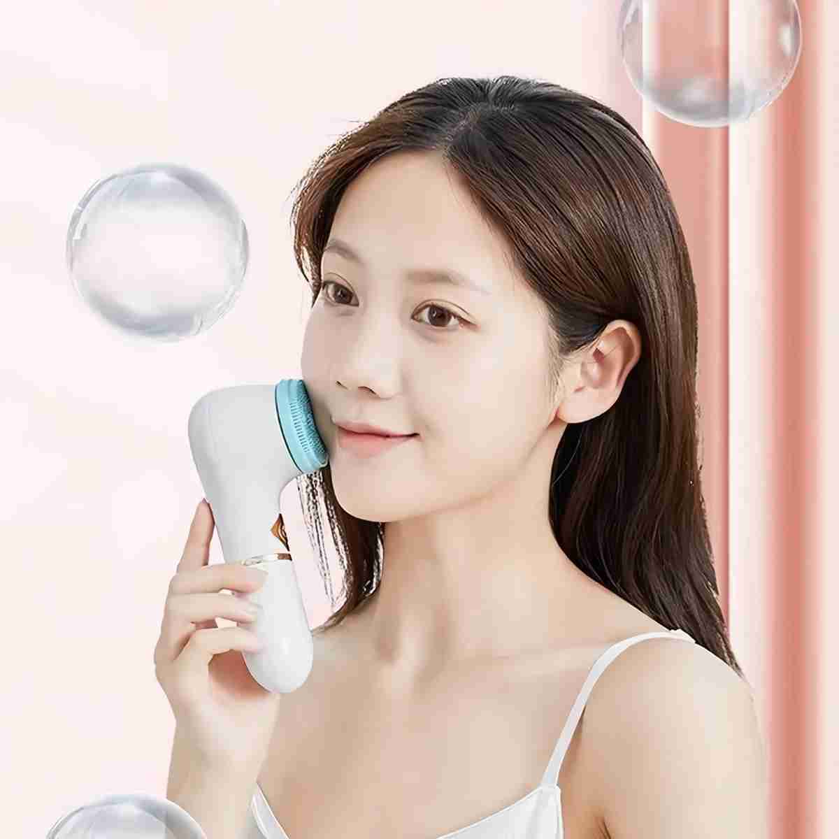 Cepillo de limpieza facial giratorio Almalux® con tres cabezales intercambiables -  Tu Secreto para una Piel Radiante
