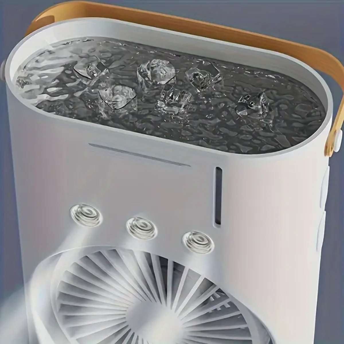 Ventilador Torre Almalux® Aqua con Nebulización – Aire Acondicionado Portátil, Enfriador Evaporativo Recargable por USB