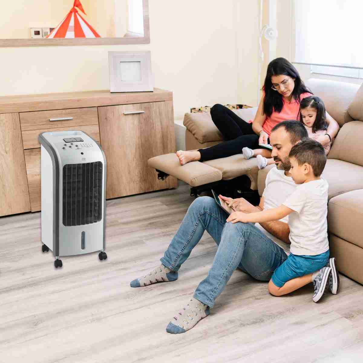 Climatizador Ventilador Enfriador de Aire Almalux® Potente y Silencioso -  3 Niveles -  80W