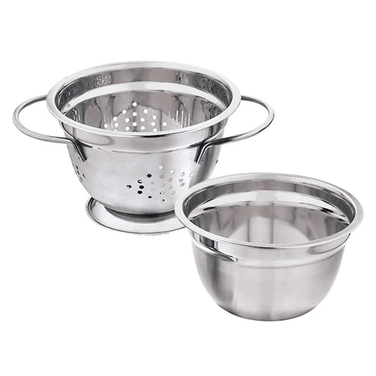 Juego de Colador y Bol Almalux® de Acero Inoxidable de 1.6 Litros