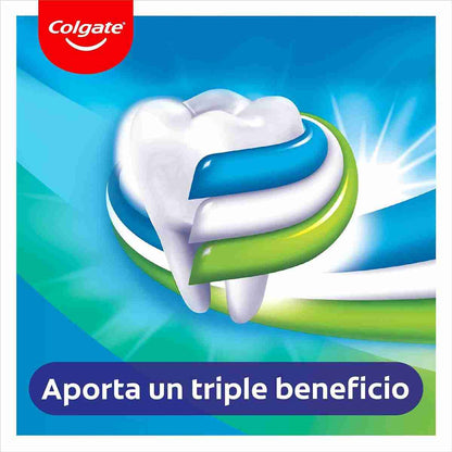 Colgate Triple Acción Pasta de Dientes -  75ml -  Dentífrico con Flúor -  Pasta de Dientes Anticaries -  Ayuda a Mantener los Dientes Blancos -  Refresca el Aliento -  para Toda la Familia