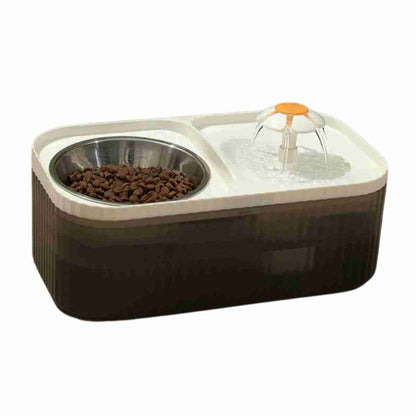 Comedero y bebedero Fuente automática para mascotas Almalux®: Mantén a tu mascota hidratada y alimentada de forma práctica y automática