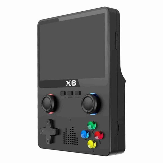 Consola Portátil Almalux® X6 de 32 bits -  Con más de 10000 Juegos -  Soporte para 11 Simuladores -  Extensión de Tarjeta MicroSD -  3.5 pulgadas - Negra