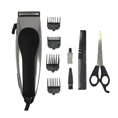 Cortadora de Pelo Almalux® 10W con Kit 10 Piezas, 4 Cabezales Intercambiables, Peine y Tijera Profesional para Corte Preciso en Casa