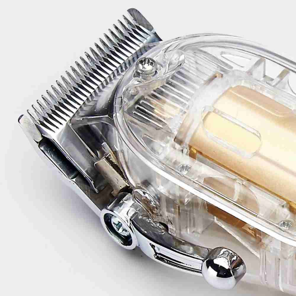 Máquina corta pelo Almalux® eléctrica recargable -  máquina de corte de cabello con cubierta transparente -  recortadora de pelo y barba -  afeitadora USB
