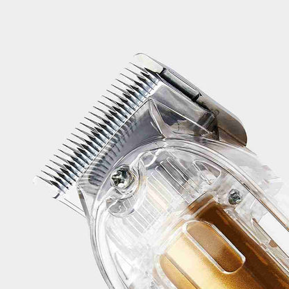 Máquina corta pelo Almalux® eléctrica recargable -  máquina de corte de cabello con cubierta transparente -  recortadora de pelo y barba -  afeitadora USB