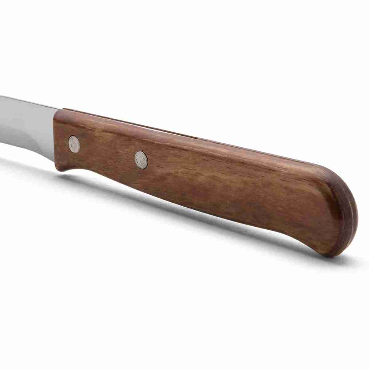 Cuchillo Jamonero Almalux® con Hoja de 250 mm en Acero Inoxidable -  Cuchillo afilado cortar jamón y carne -  óptimo un corte preciso jamón -  Mango madera comprimida