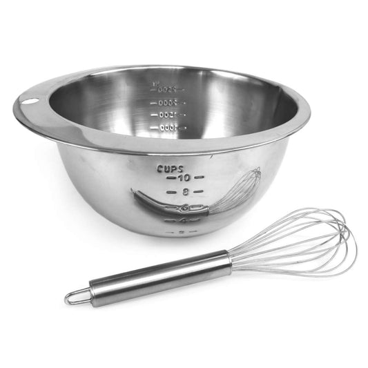 Cuenco de Acero Inoxidable Almalux® con Varilla Batidora