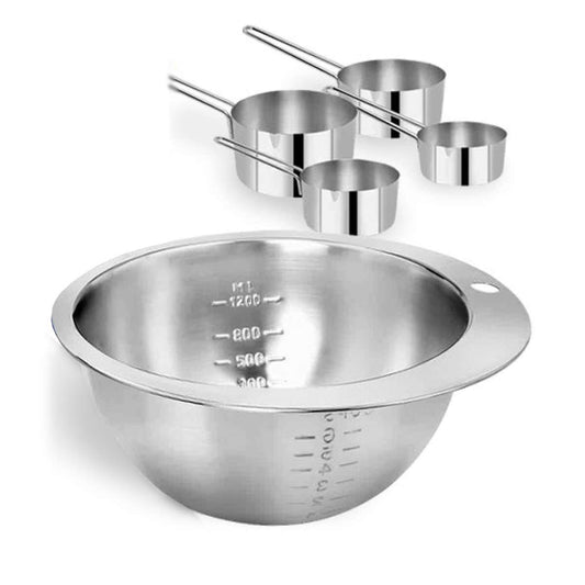 Cuenco de Acero Inoxidable Almalux® con Medidores