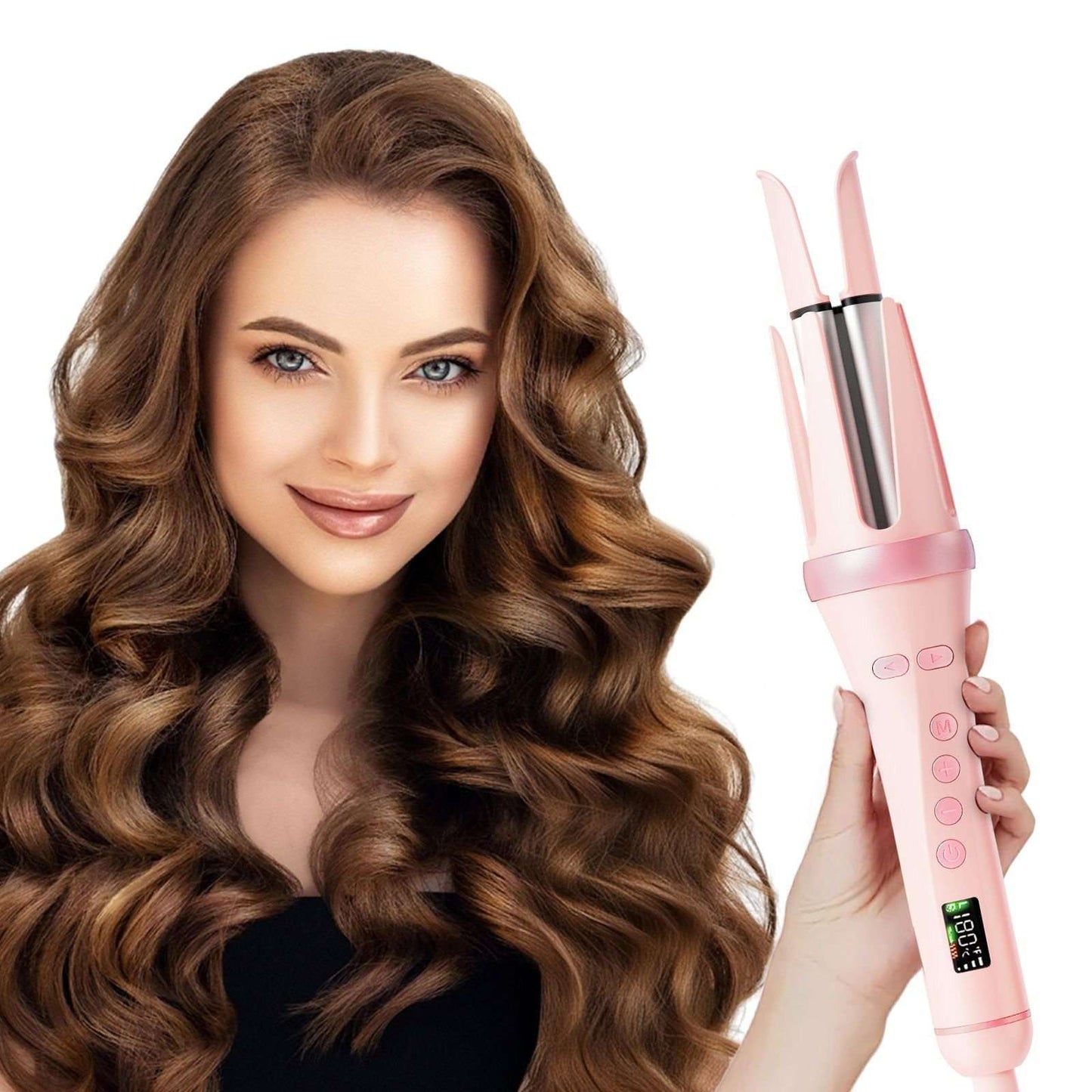 Rizador de pelo automático Almalux® Curler con 4 ajustes de temperatura, sin daño