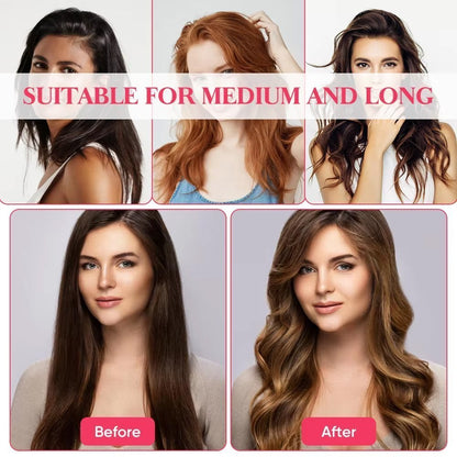 Rizador de pelo automático Almalux Curler con 4 ajustes de temperatura, sin daño