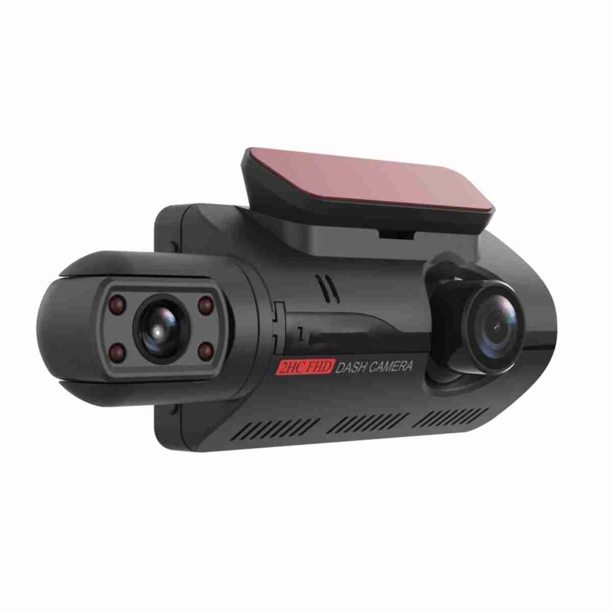 Cámara de salpicadero DVR DashCam Almalux® con doble lente para coche -  grabadora de vídeo -  visión nocturna -  sensor G -  grabación en bucle -  1080 pulgadas -  IPS -  caja negra