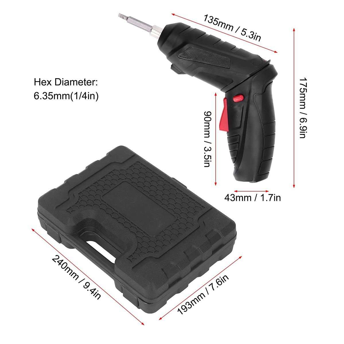 Mini Destornillador Eléctrico Almalux® 46 en 1 – Recargable por USB-C, Plegable, con Batería de Litio de 1500 mAh